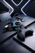 X33 Fighter Aircraft Drone – 4 Propeller RC Quadcopter with LED Lights & Stunt Mode