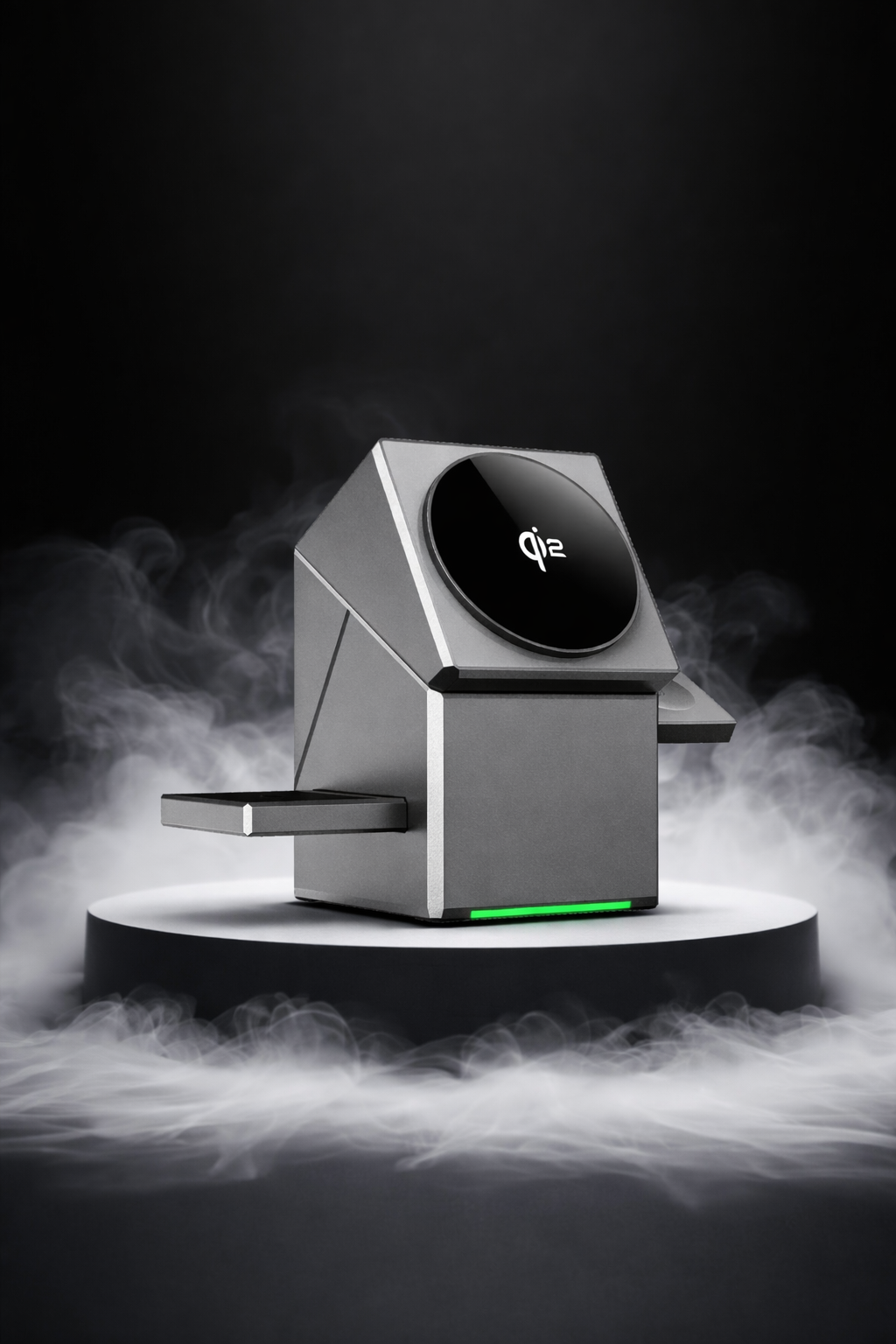 Qi2 15W 3-in-1 Touch Auto-Rotation Magnetic Wireless Charger